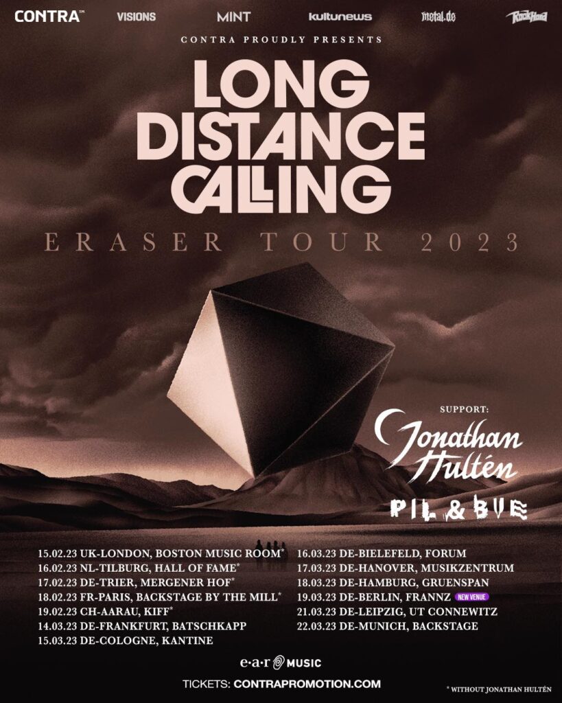 LONG DISTANCE CALLING Geben Support Acts für die anstehende "Eraser